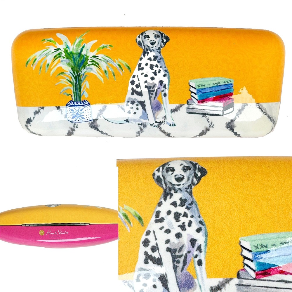 Punch Studio Dalmatian Eyeglass Case Hard Shell Glasses Holder‎ Uptown Dog